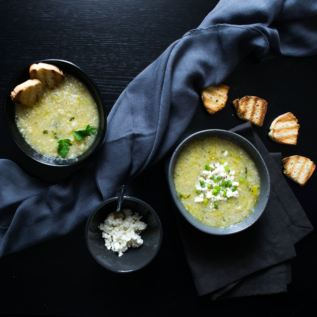 Leek and Quinoa Soup